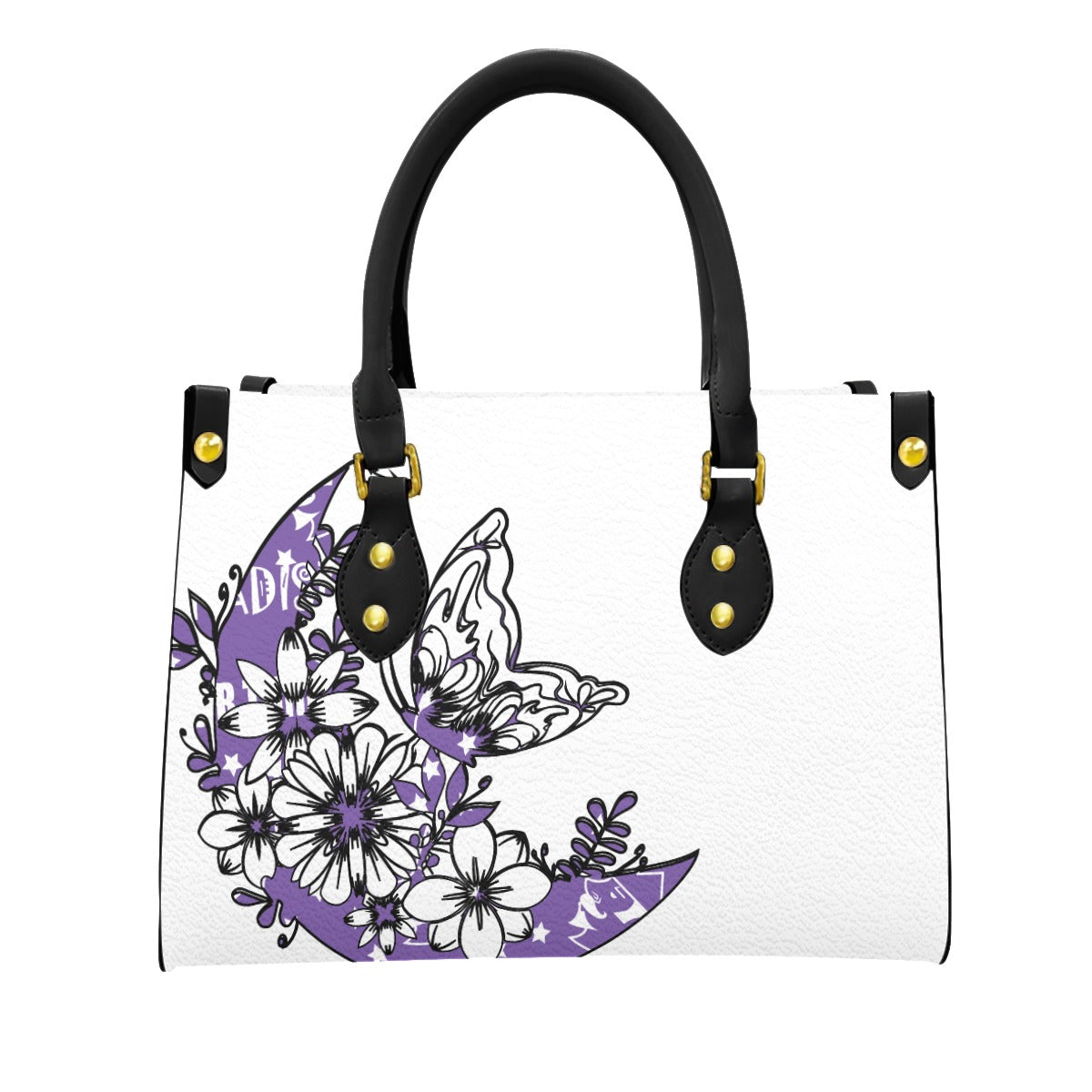 Women's Tote Bag With Black Handle