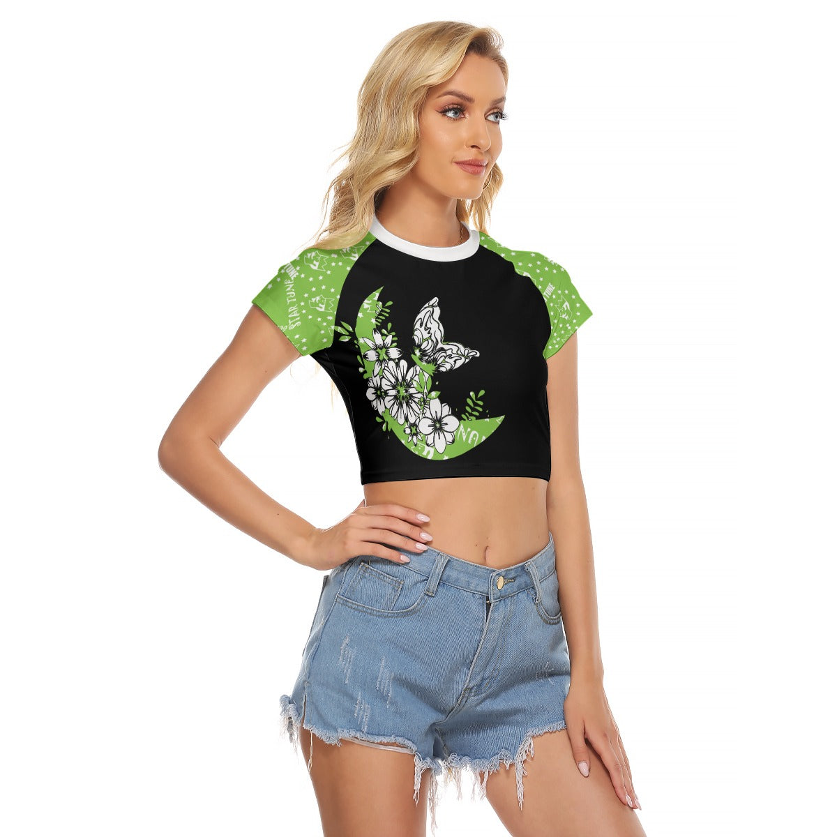 Women's Raglan Cropped T-shirt