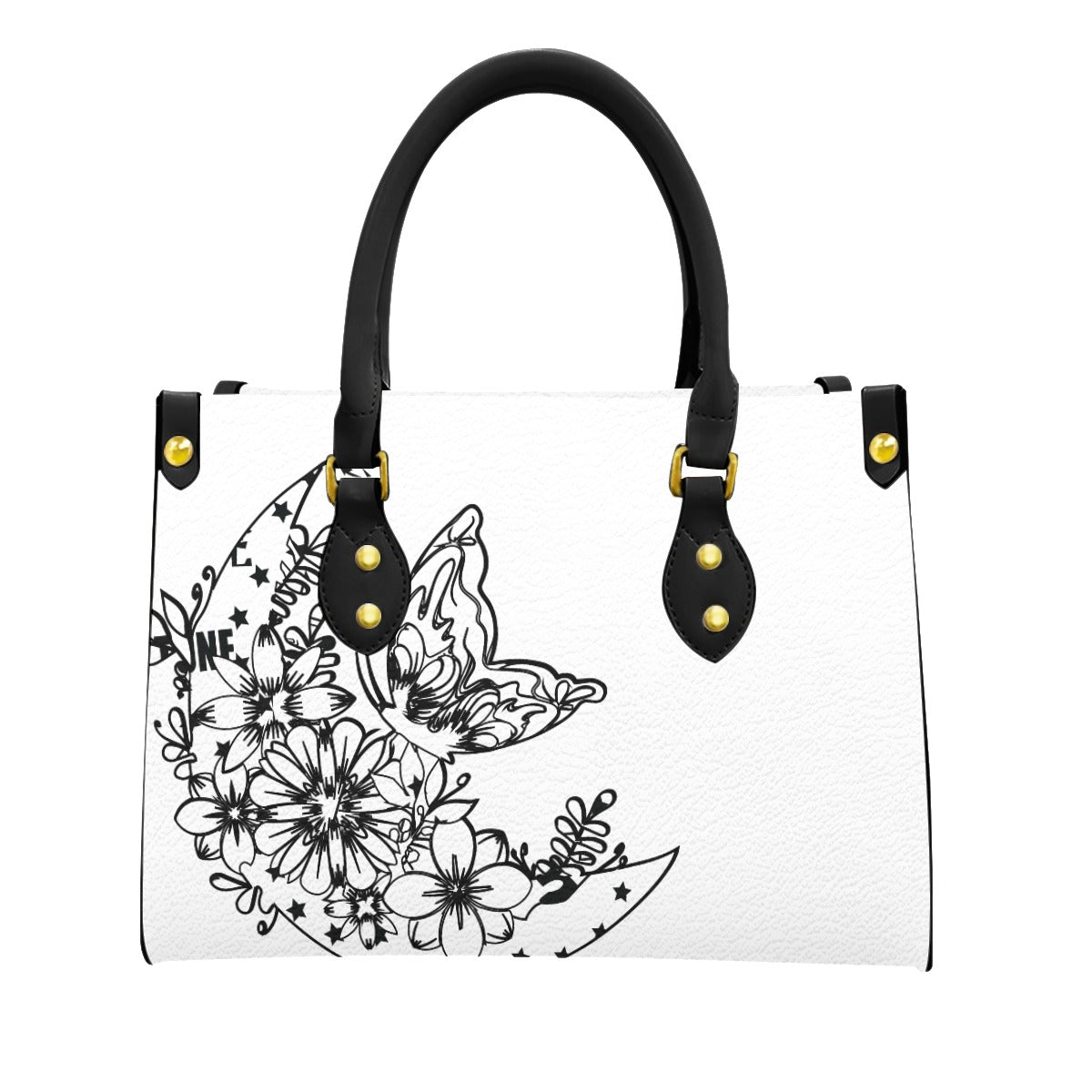 Women's Tote Bag With Black Handle