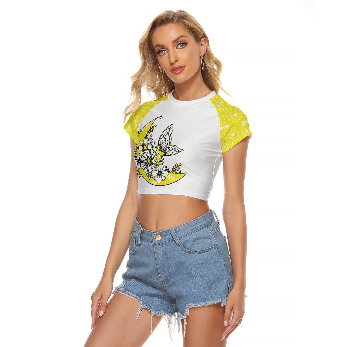 Women's Butterfly Shirt Yellow