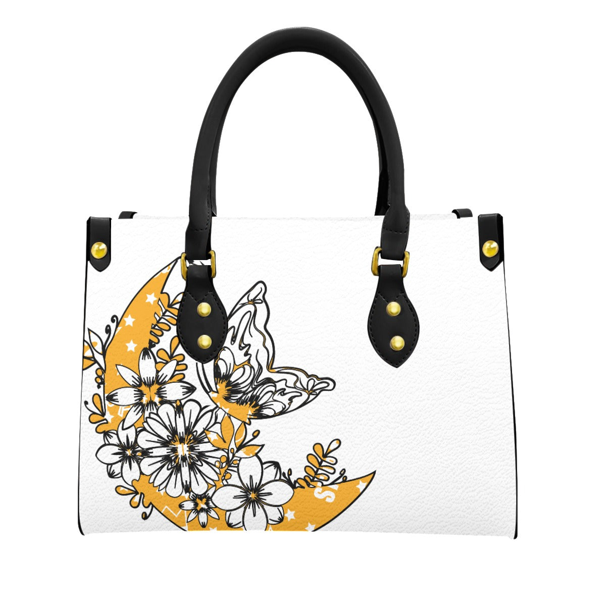 Women's Tote Bag With Black Handle