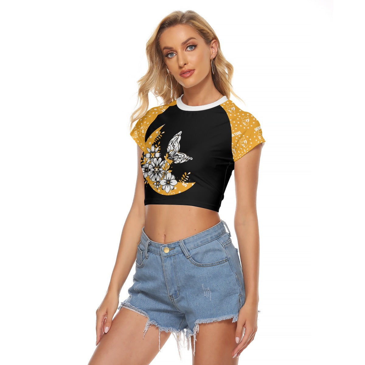 Women's Raglan Cropped T-shirt