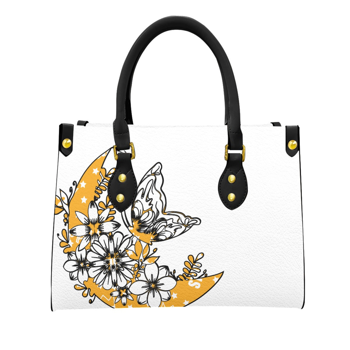 Women's Tote Bag With Black Handle