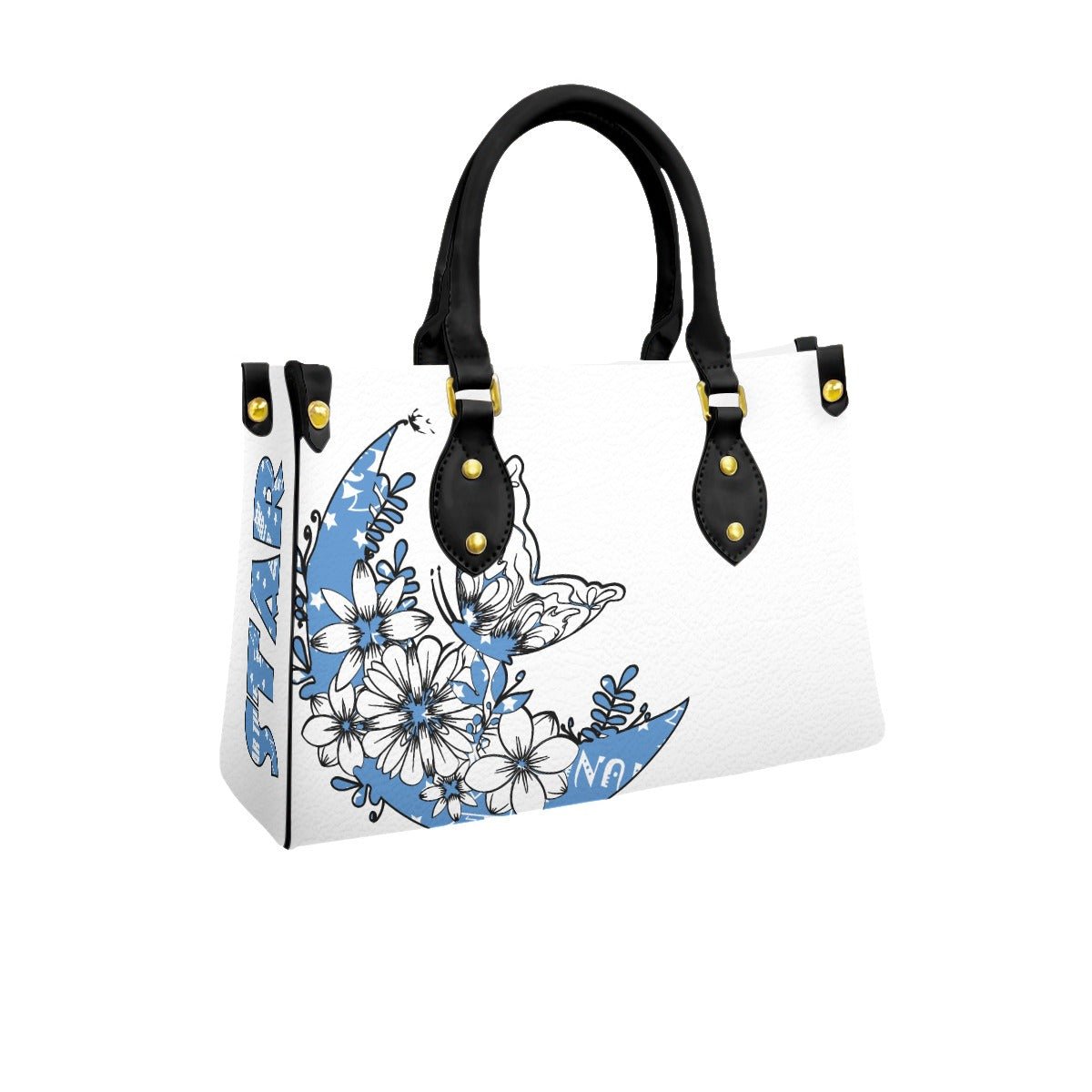 Women's Tote Bag With Black Handle