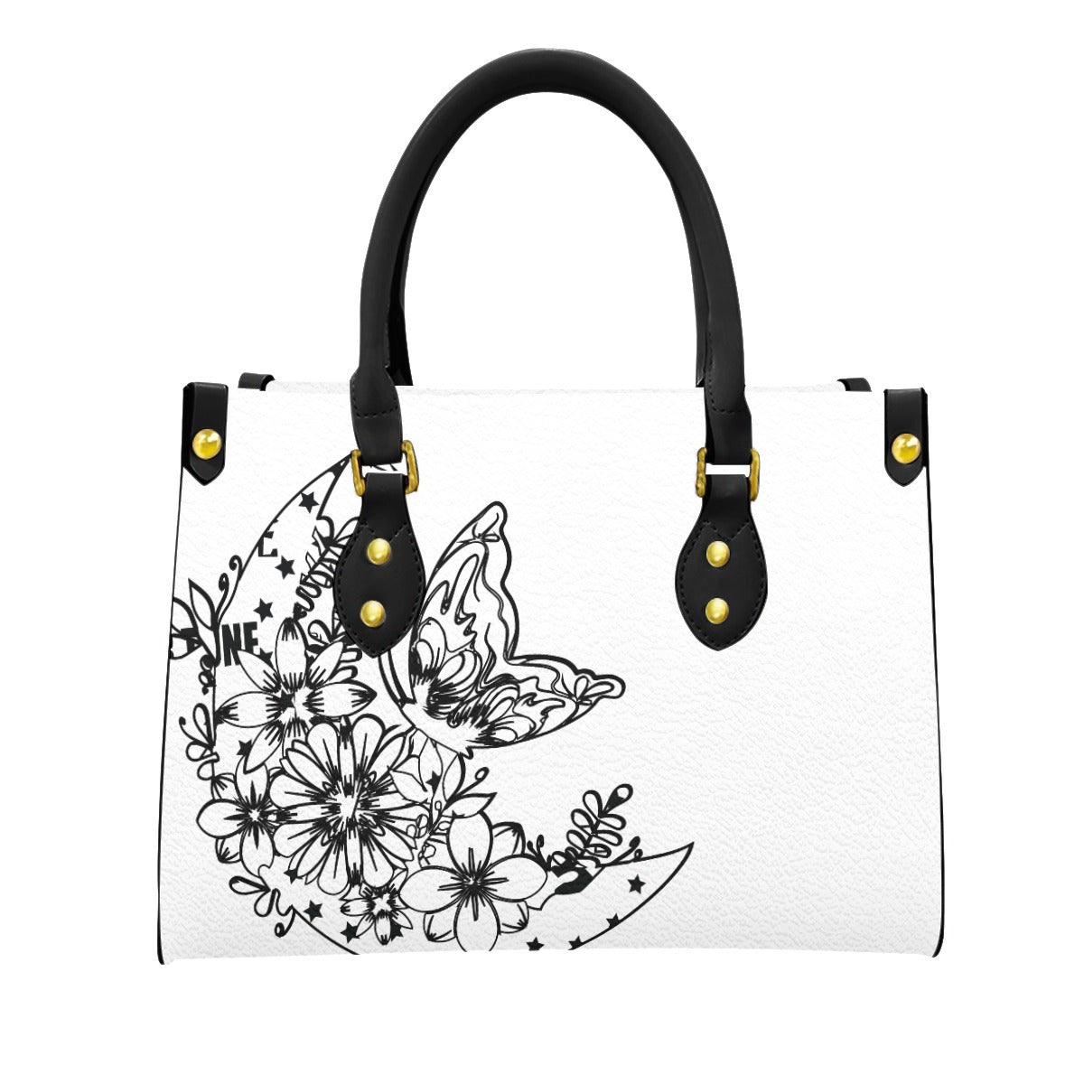 Women's Tote Bag With Black Handle