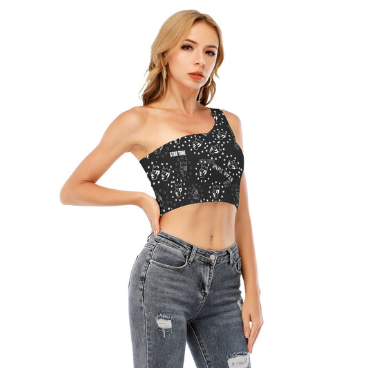 Women's One-Shoulder Cropped Top