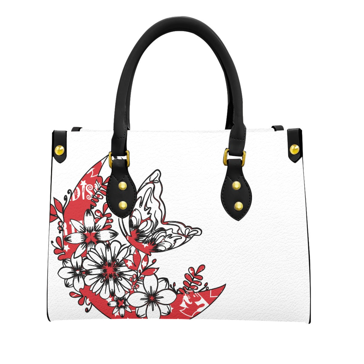 Women's Tote Bag With Black Handle