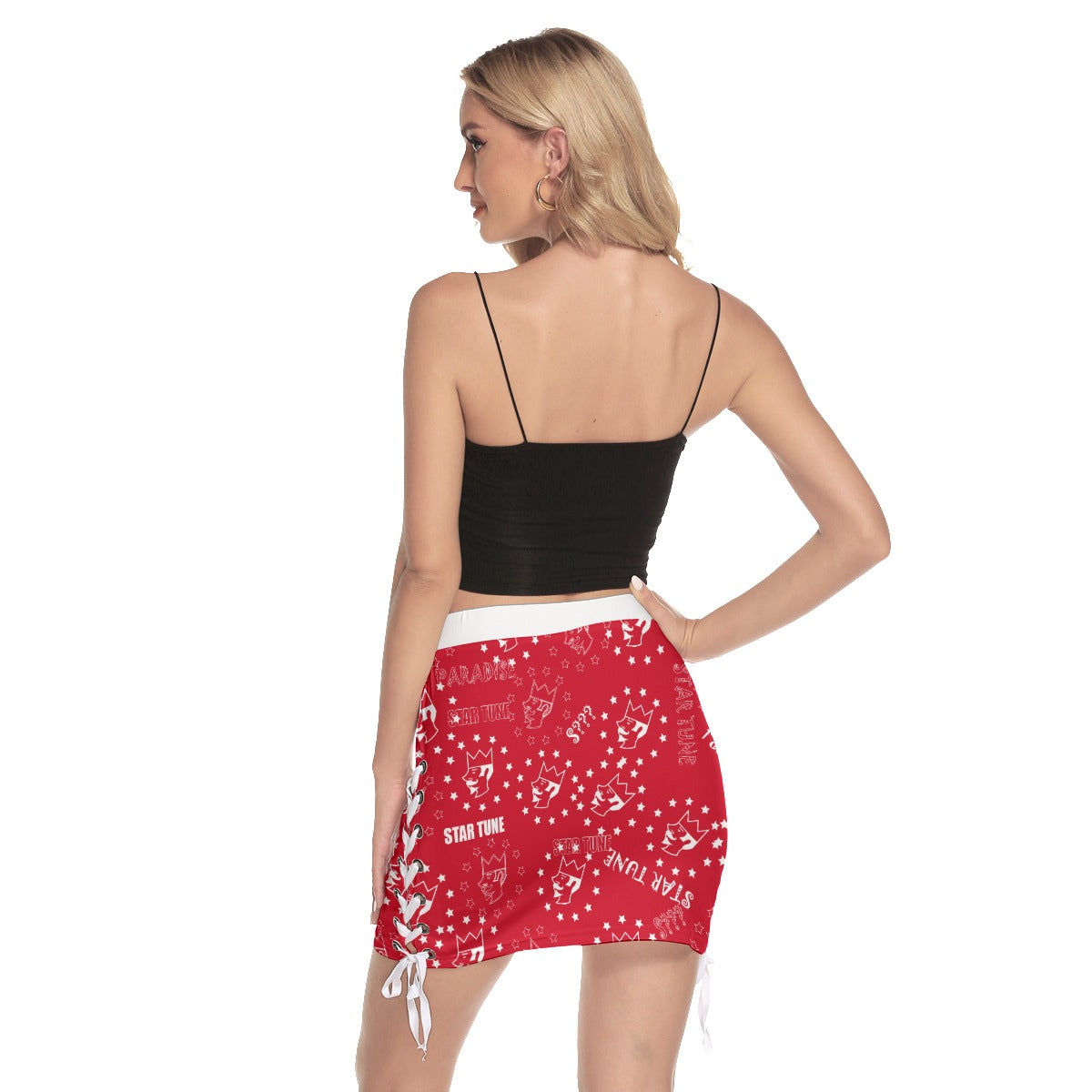 Women's Mini Skirt With Side Strap Closure